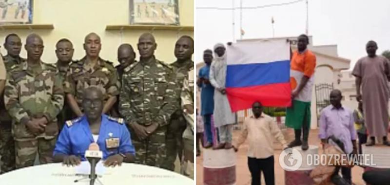 Не обошлось без РФ? В Нигере, где совершили военный переворот, заметили российские флаги. Видео