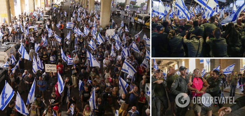 В Израиле тысячи людей протестовали против судебной реформы, есть задержанные. Видео