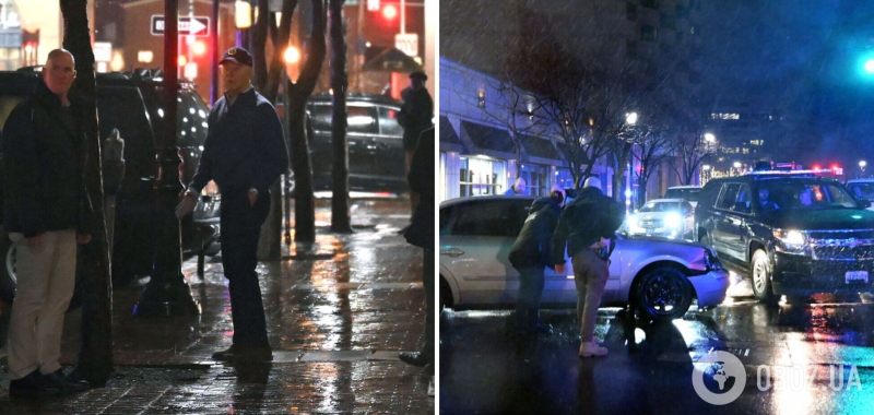 В США неизвестный въехал в авто из кортежа Байдена: детали и фото инцидента