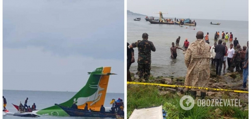 В Танзании в озеро Виктория рухнул пассажирский самолет авиакомпании Precision Air. Видео